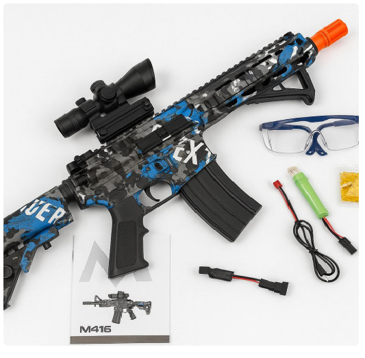 PISTOLA HIDROGEL CON VISOR M416