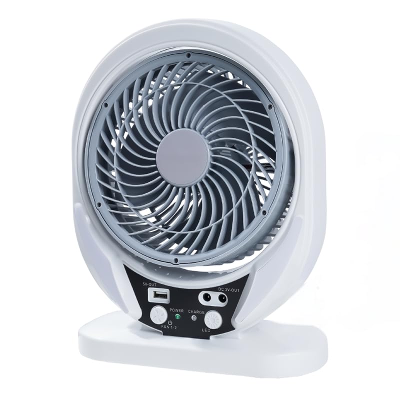 Abanico Solar Recargable Portatil